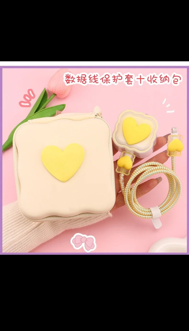 Hot selling 6 In 1 Multifunctional storage bag with 18/20w fast charging micro - USB cable for iphone charger with protective box