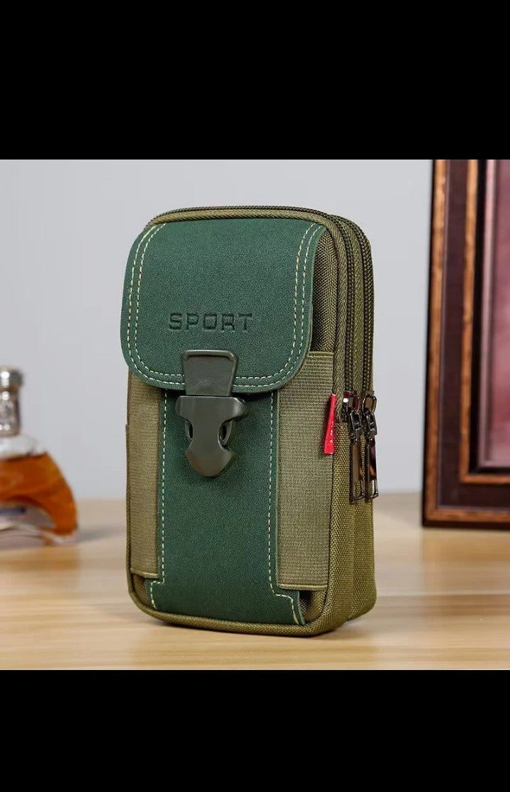 2025 Trending Luxury Mini Camping Bag for Men sports Travel Belt small fanny pack vertical phone and Monday purse