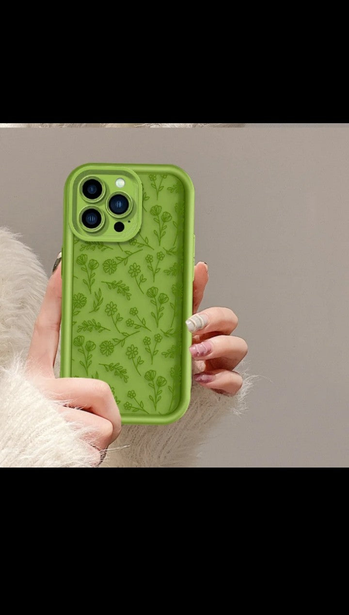 INS - Style protective phone cover Line Floral phone Case Coloured TPU phone Case for iphone 17 16 15 13 pro max 14 15 plus max