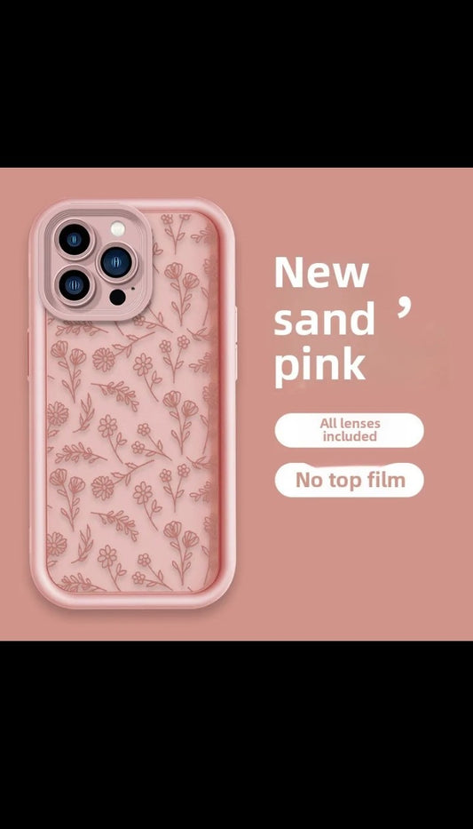 INS - Style protective phone cover Line Floral phone Case Coloured TPU phone Case for iphone 17 16 15 13 pro max 14 15 plus max