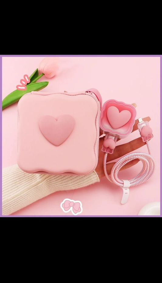 Hot selling 6 In 1 Multifunctional storage bag with 18/20w fast charging micro - USB cable for iphone charger with protective box