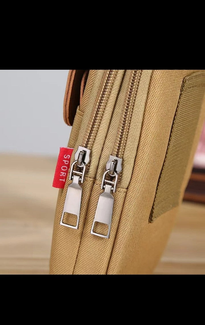 2025 Trending Luxury Mini Camping Bag for Men sports Travel Belt small fanny pack vertical phone and Monday purse