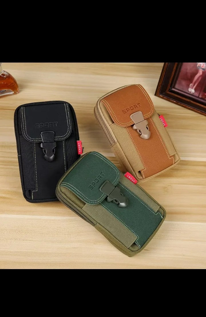 2025 Trending Luxury Mini Camping Bag for Men sports Travel Belt small fanny pack vertical phone and Monday purse