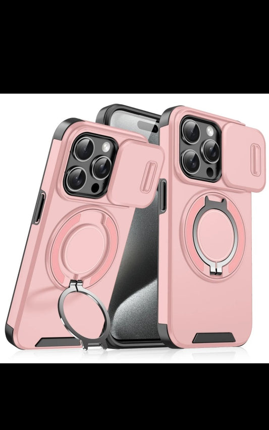 kickstand TPU PU Shock proof Car mount phone Case for iphone 16 15 14 13 pro plus