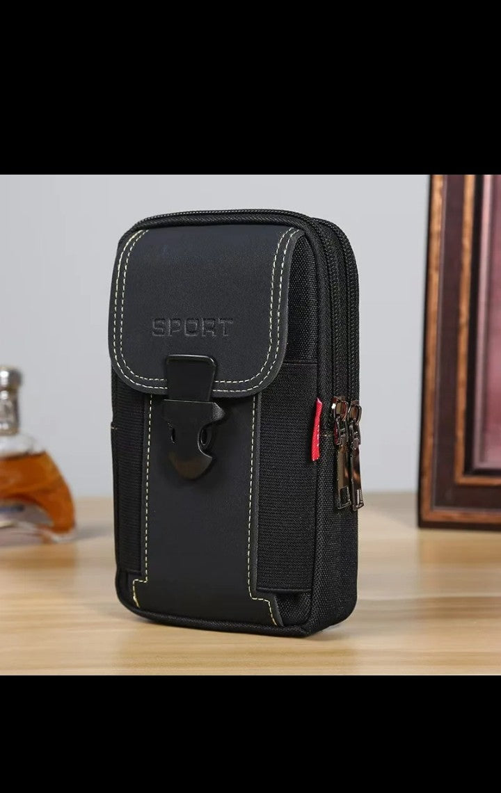 2025 Trending Luxury Mini Camping Bag for Men sports Travel Belt small fanny pack vertical phone and Monday purse