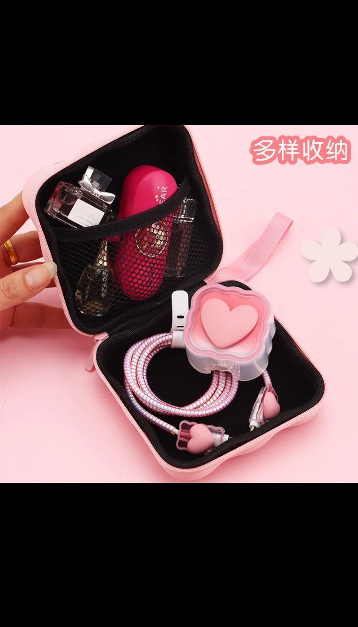 Hot selling 6 In 1 Multifunctional storage bag with 18/20w fast charging micro - USB cable for iphone charger with protective box