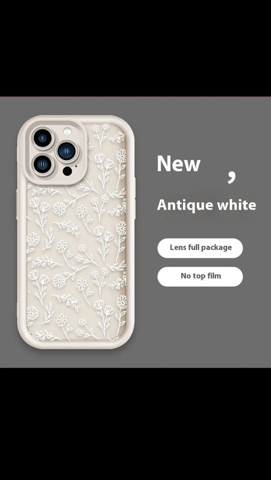 INS - Style protective phone cover Line Floral phone Case Coloured TPU phone Case for iphone 17 16 15 13 pro max 14 15 plus max