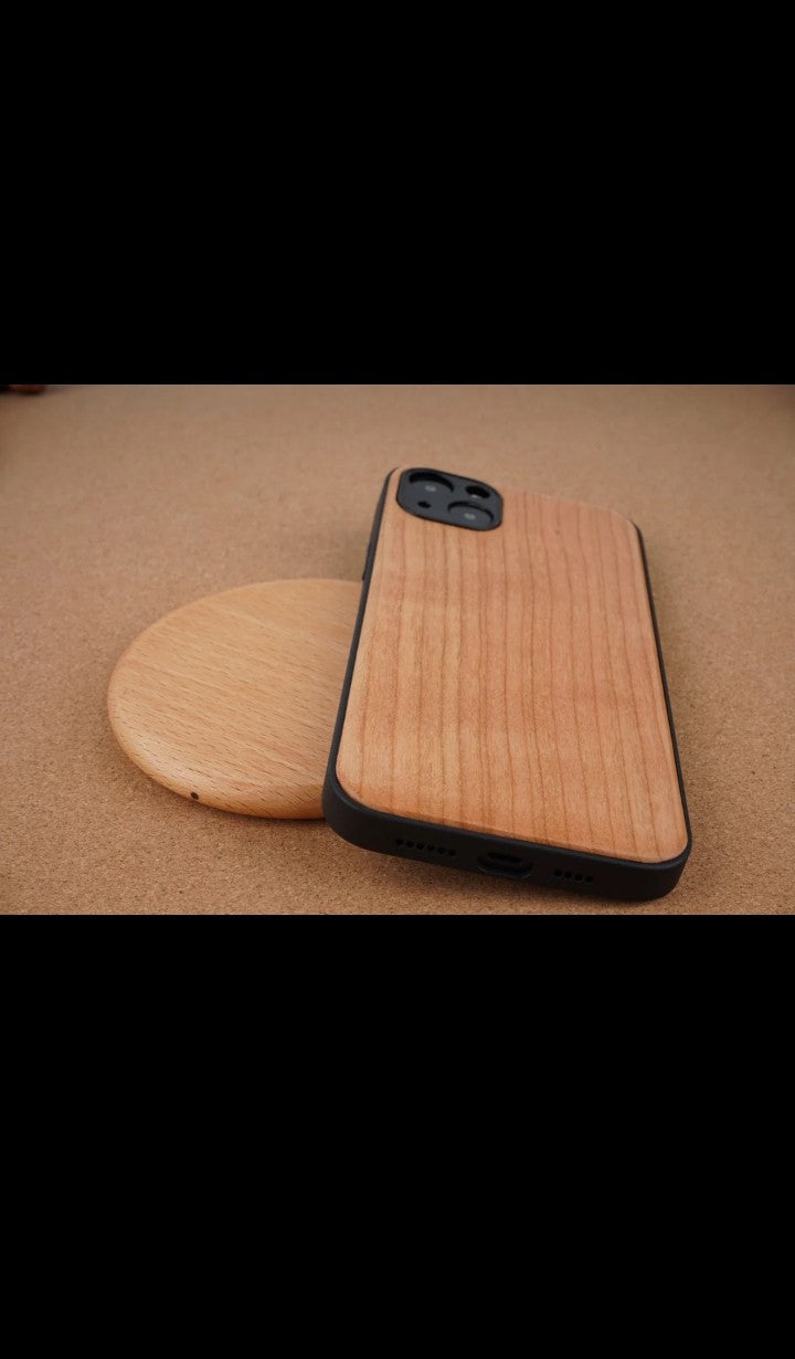 Back Cover Wooden Mobile Phone Case wholesale Custom Shockproof TPU Genuine Wood Natural for iphone 15 wooden craft